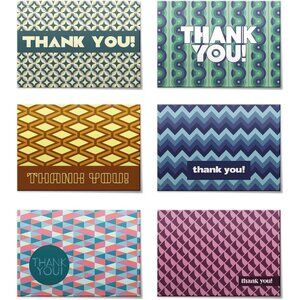(96pcs) Thank You Cards Set, Includes Blank Cards & Envelopes with Stickers, 4x6